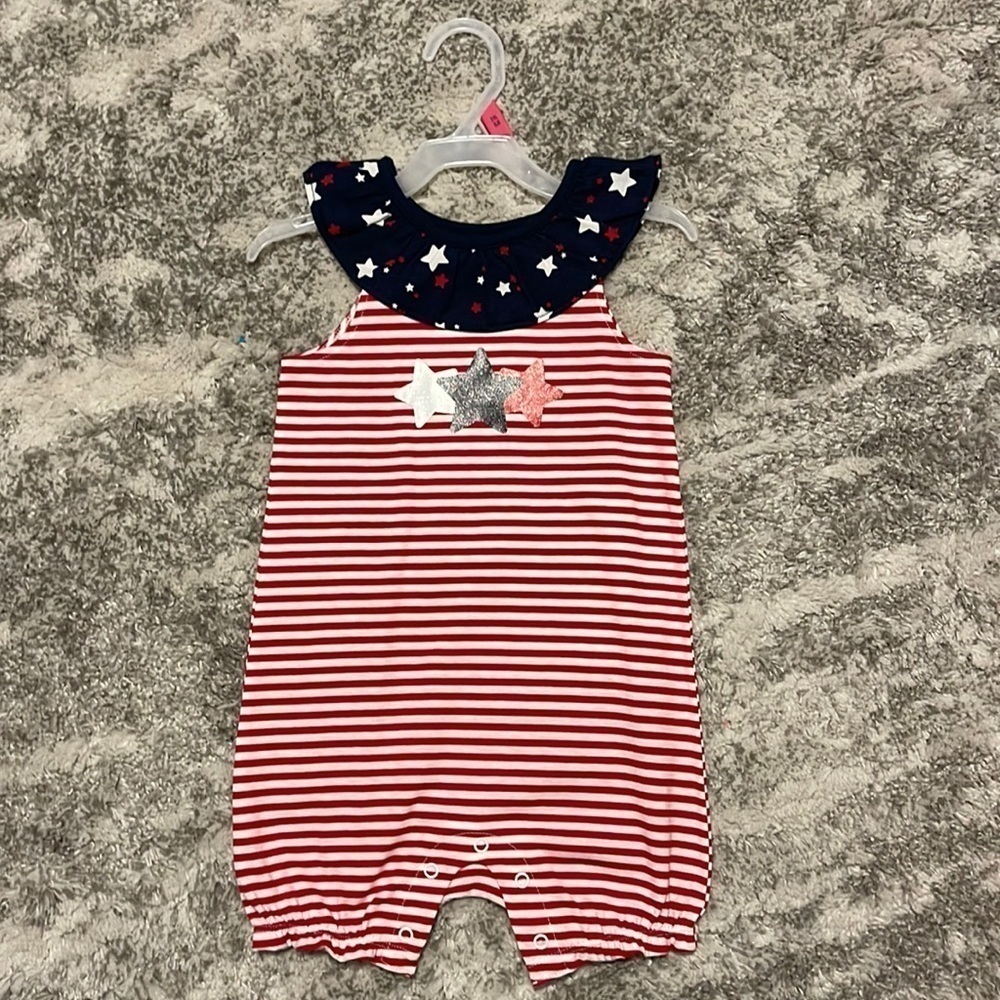 Way To Celebrate Patriotic Girls Romper l SIZE 18M